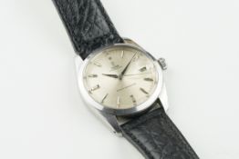 TUDOR OYSTER DATE SHOCK RESISTING WRISTWATCH REF. 7962, circular silver dial with hour markers and