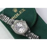 LADIES ROLEX DATEJUST DIAMOND DIAL AND CASE