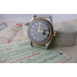 1957 Vintage Rolex Oyster Perpetual Datejust Ref 6605 w ORIGINAL Receipt & GUARANTEE