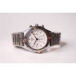 BREITLING CALLISTO CHRONOGRAPH WITH BREITLING TRAVEL CASE REFERENCE 80520-D, circular white dial