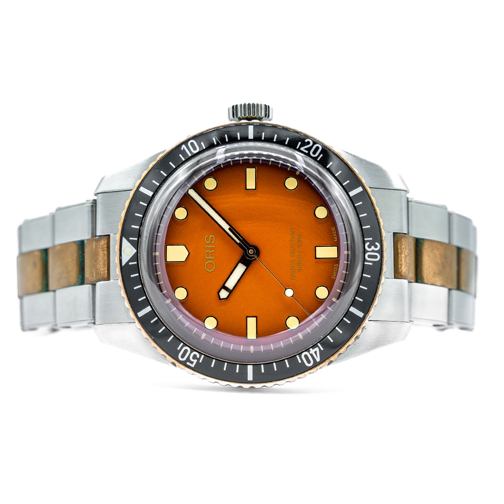 GENTLEMAN'S ORIS DIVERS 65 "HONEY" X REVOLUTION LIMITED EDITION, 01 733 7707 4386, 2019 BOX & PAPERS - Image 2 of 6