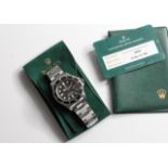 ROLEX 'DOUBLE RED' SEA-DWELLER 1665 BOX AND SERVICE PAPER 1973