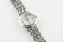 RAYMOND WEIL TANGO WRISTWATCH, circular mother of pearl dial with hour markers and hands, 24mm