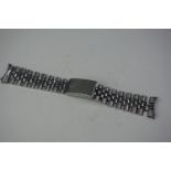 ROLEX JUBILEE STAINLESS STEEL BRACELET, 62510H stamped clasp, D stamp, 555 End pieces, 14.5cm, for