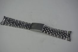 ROLEX JUBILEE STAINLESS STEEL BRACELET, 62510H stamped clasp, D stamp, 555 End pieces, 14.5cm, for