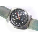 *TO BE SOLD WITHOUT RESERVE* SEIKO 5 SPORTS AUTOMATIC, circular black dial with baton hour