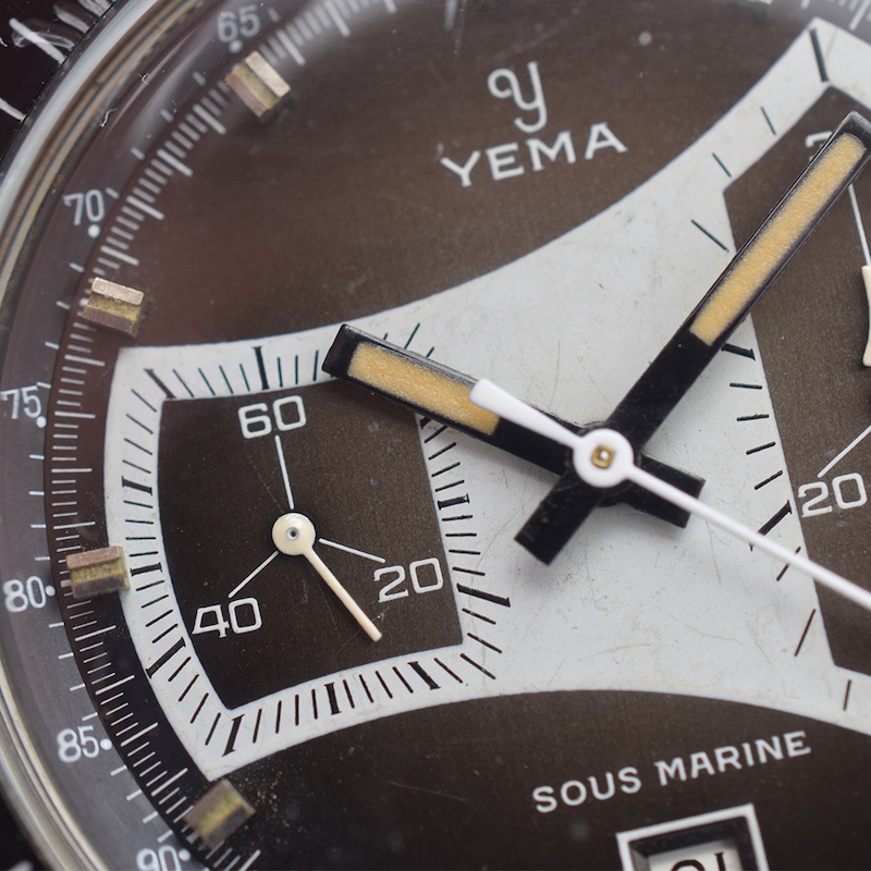 GENTLEMAN'S YEMA SOUS MARINE, "TOMAHAWK" , REF. 2130, CIRCA 1970S, 47MM WATCH, circular fume brown - Image 4 of 7