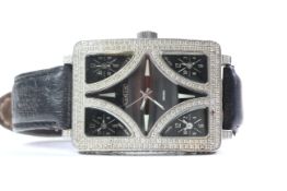*TO BE SOLD WITH NO RESERVE* ICETEK FIVE TIME ZONE DIAMOND CASE WATCH