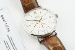 IWC SCHAFFHAUSEN PORTOFINO EIGHT DAYS POWER RESERVE WRISTWATCH W/ BOX & GUARANTEE REF. IW510103