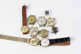 GROUP OF 9 VINTAGE WATCHES INCLUDING RAKETA, SMITHS AND MORE