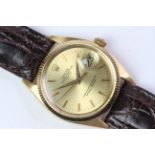 VINTAGE 18CT ROLEX OYSTER PERPETUAL DATE 1503