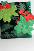 ROLEX WALL MOUNTED JUNGLE FLOWERS RETAIL DISPLAY