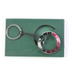 STEEL "ROLEX GMT COKE" BEZEL KEYRING