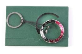 STEEL "ROLEX GMT COKE" BEZEL KEYRING