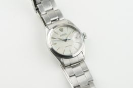 ROLEX OYSTERDATE PRECISION WRISTWATCH BOYSIZE, circular patina dial with hour markers and hands,