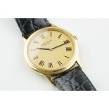 PATEK PHILIPPE 18CT GOLD CALATRAVA WRISTWATCH W/ BOX & GUARANTEE PAPERS REF. 3891, circular gold