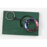 STEEL "ROLEX GMT PEPSI" BEZEL KEYRING