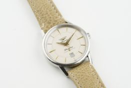 LONGINES FLAGSHIP AUTOMATIC WRISTWATCH REF. L47954, circular off white dial with gold hour markers