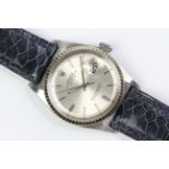 ROLEX DATEJUST 1601 CIRCA 1969, circular sunburst silver dial with baton hour markers, date function