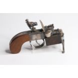 Unusual Dunhill Tinder Pistol Table Lighter 1965 -1966, wooden stock, flint lock, gas powered,