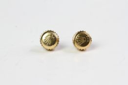 2x Rolex gold Crowns, 7mm, 3 dots