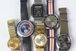 GROUP OF 6 WATCHES INCLUDING SEIKO SPORTS 100 AND MORE
