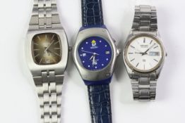 .*TO BE SOLD WITHOUT RESERVE* GROUP OF 3 WATCHES INCLUDING SEIKO QUARTZ AND MORE