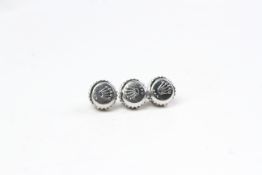 3x Rolex steel crowns, for references 5513/5512/1680