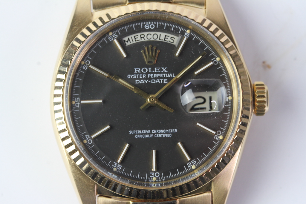 18CT ROLEX DAY DATE REFERENCE 1803 CIRCA 1966 - Image 9 of 9