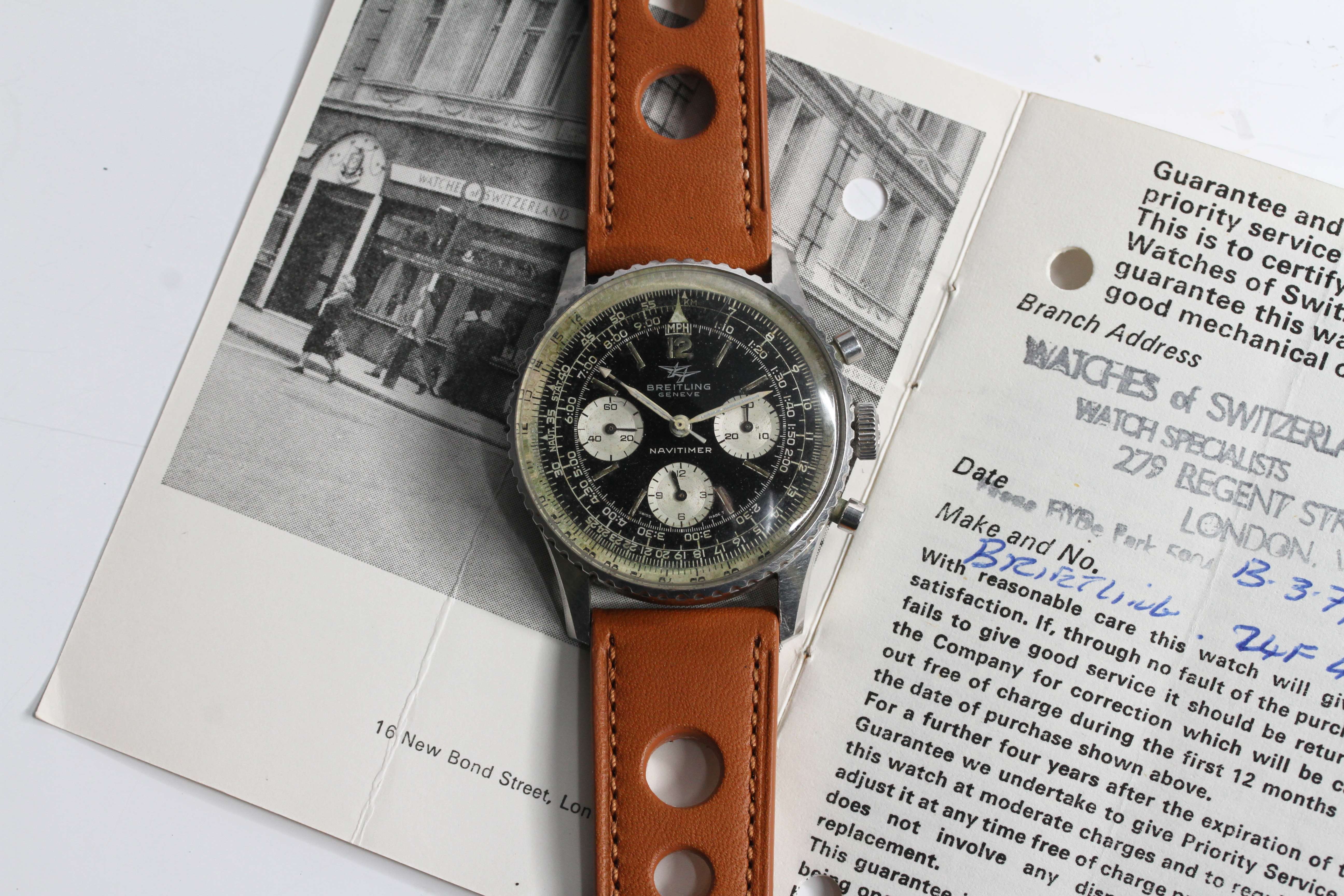 BREITLING NAVITIMER 806 POLICE OFFICER WATCH WITH PAPERS 1971 - Image 2 of 4