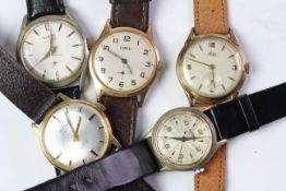 GROUP OF 5 WATCHES INCLUDING AN ORIS AND MORE