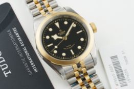 TUDOR BLACK BAY 41 BRAND NEW STICKERED STEEL & GOLD WRISTWATCH W/ BOX & GUARANTEE FULL SET REF.