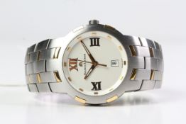 MAURICE LACROIX MILESTONE "69862" STEEL/GOLD 18K COMES WITH BOX