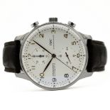 GENTLEMAN'S IWC PORTUGUESE CHRONOGRAPH AUTOMATIC, IW371401, DECEMBER 2010 BOX & PAPERS, circular