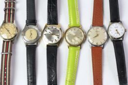 GROUP OF 6 WATCHES INCLUDING SEKONDA AUTODATE DE LUXE AND MORE