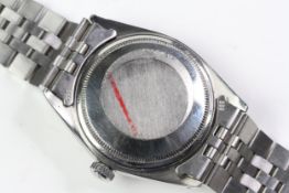 ROLEX DATEJUST 1603 CIRCA 1969, circular sunburst silver dial with baton hour markers, date function