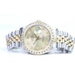 ROLEX DATEJUST STEEL AND GOLD DIAMOND DOT DIAL REFERENCE 16013