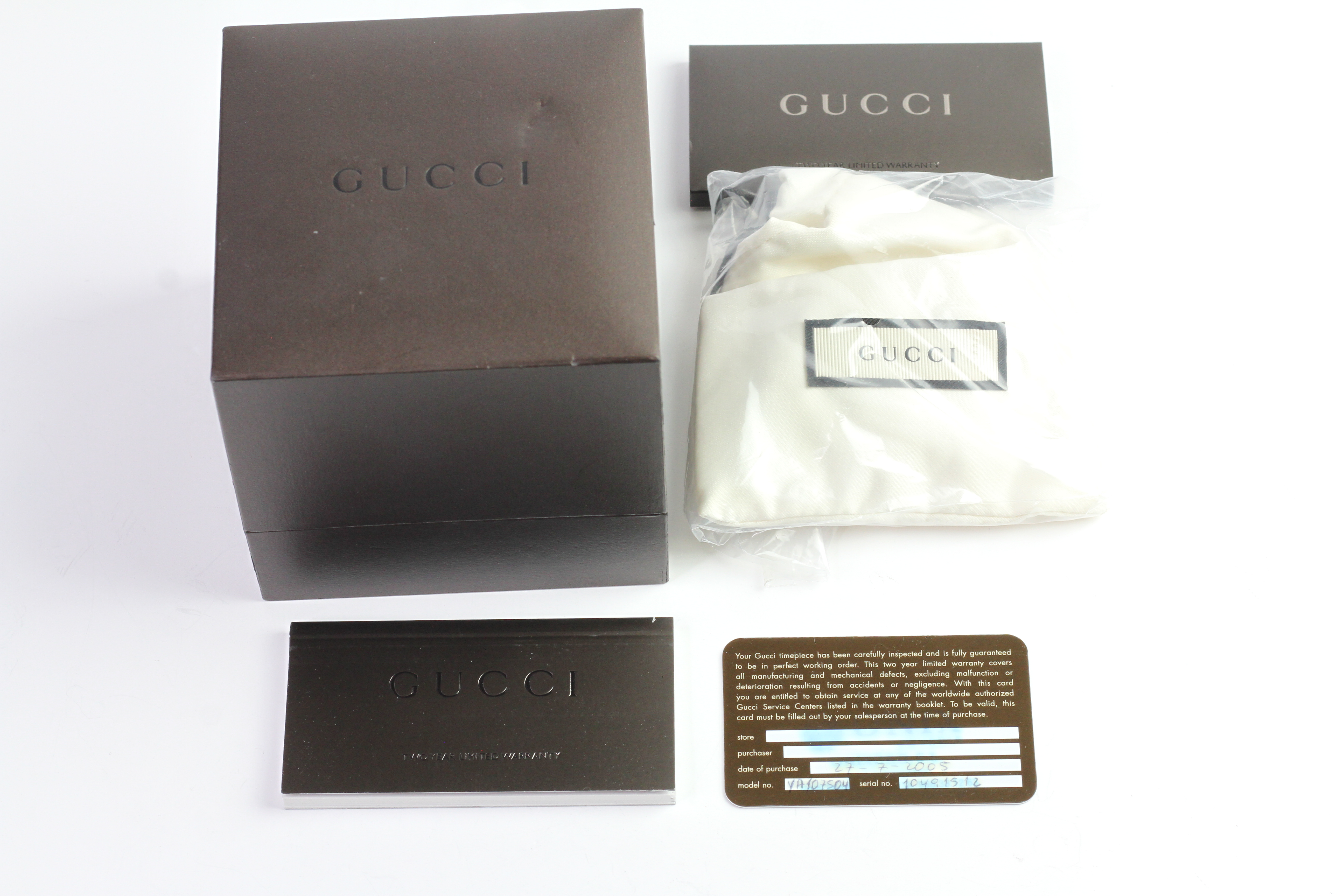 LADIES GUCCI WATCH WITH BOX AND PAPERS 2005 - Image 3 of 3