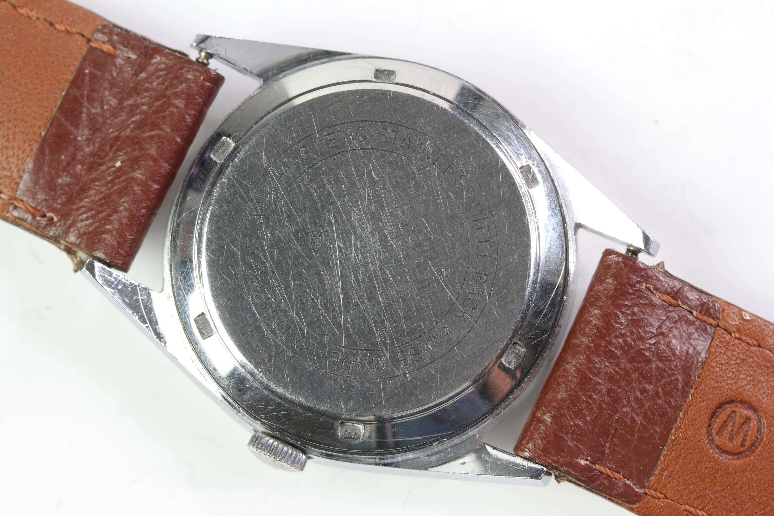 Norrac Automatic Gents Watch with stainless steel case with screw down case back and silvered - Image 2 of 2