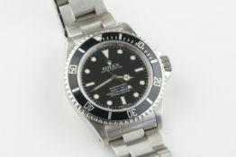 ROLEX OYSTER PERPETUAL SUBMARINER 4 LINER WRISTWATCH REF. 14060M RANDOM SERIAL, circular black