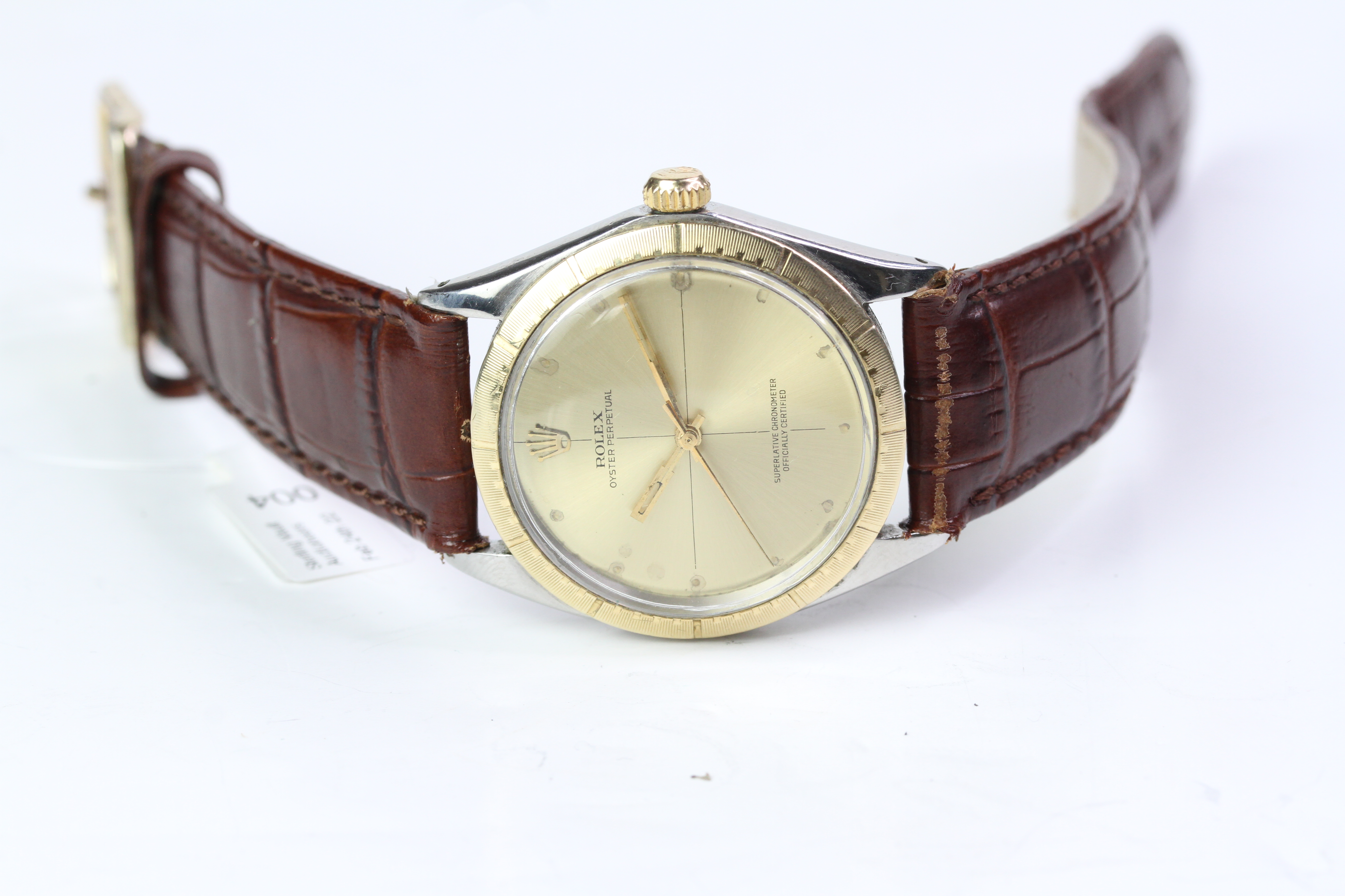 VINTAGE ROLEX OYSTER PERPETUAL 'ZEPHYR' DIAL REFERENCE 1038 CIRCA 1972, champagne quartered 'Zephyr' - Image 6 of 6