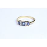 18ct Gold, sapphire and diamond ring