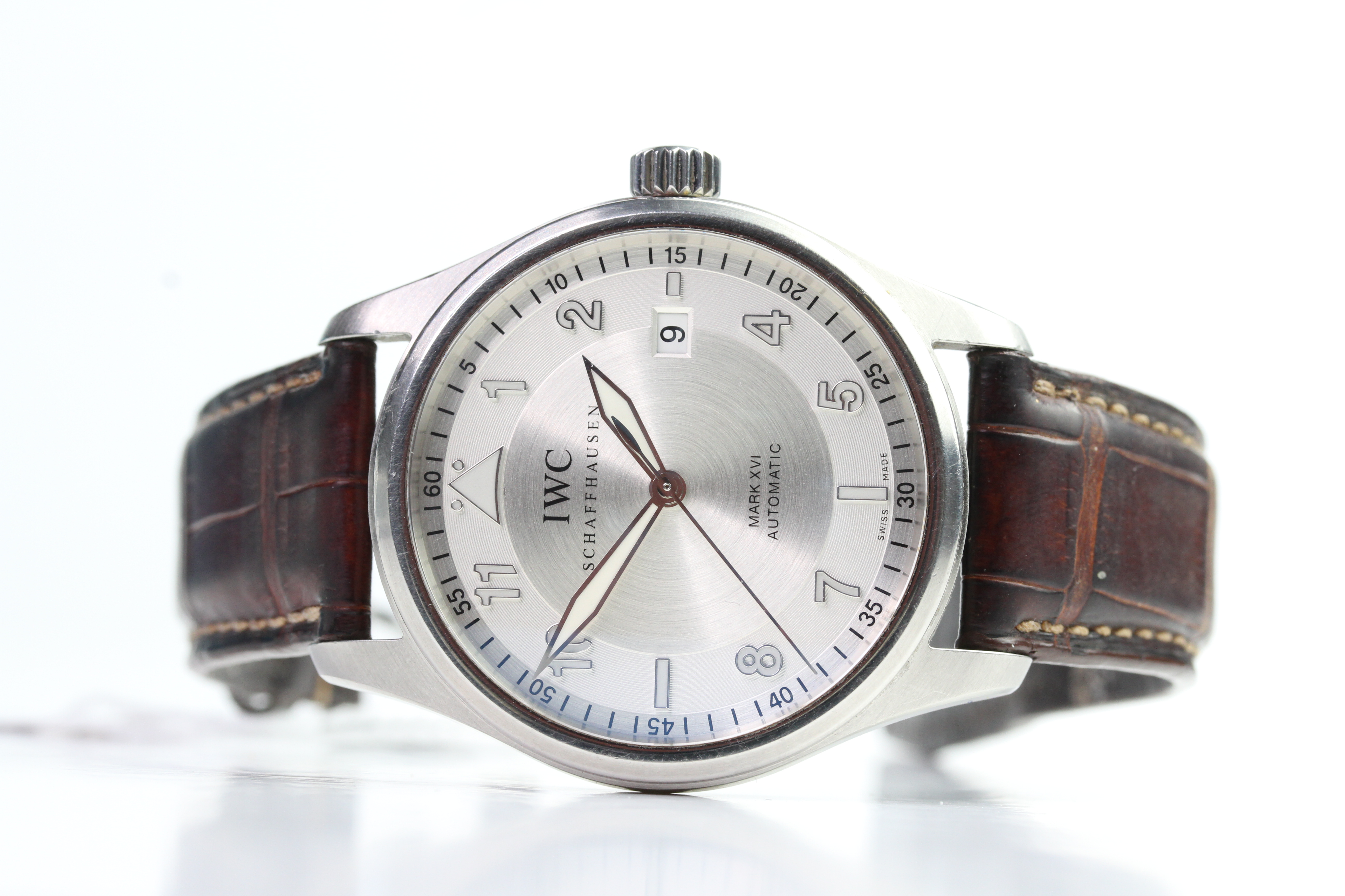 IWC SCHAFFHAUSEN MARK XVI AUTOMATIC REFERENCE IW325502 WITH WATCHFINDER PAPERWORK, silver dial - Image 2 of 6