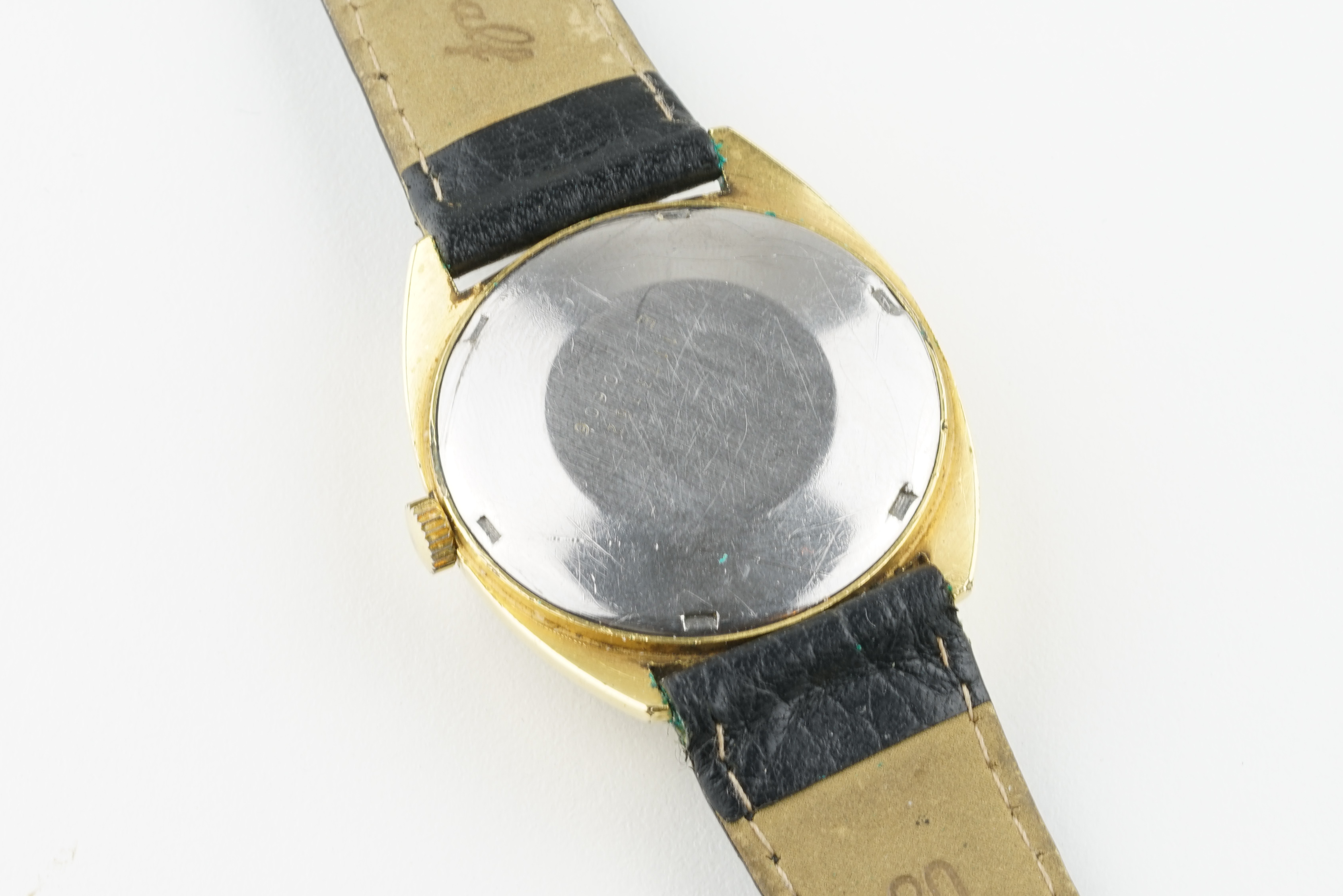 JAEGER LECOULTRE CLUB AUTOMATIC DAY DATE WRISTWATCH, circular gold dial with gold hour markers and - Image 2 of 2