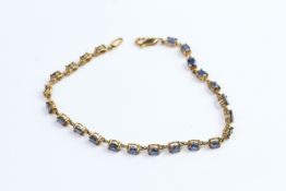 Sapphire line bracelet