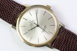 VINTAGE OMEGA DE VILLE AUTOMATIC CIRCA 1966, circular sunburst silver dial with baton hour