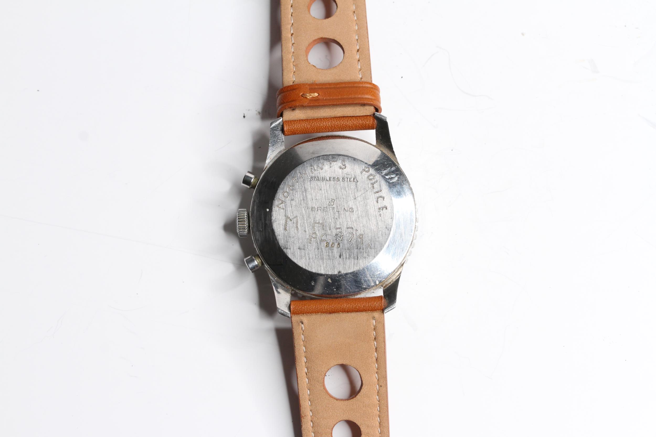 BREITLING NAVITIMER 806 POLICE OFFICER WATCH WITH PAPERS 1971 - Image 3 of 4