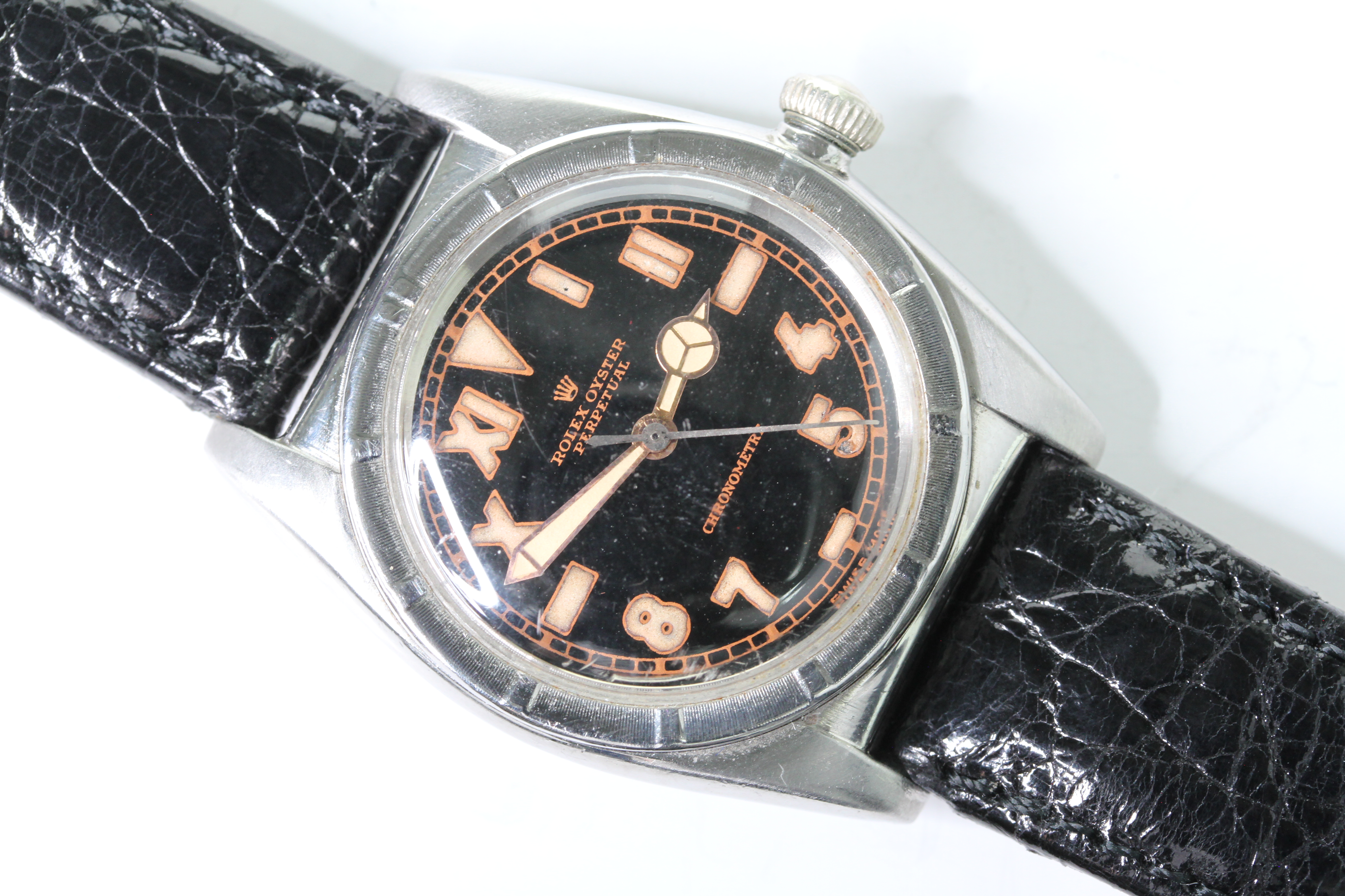 ROLEX OYSTER PERPETUAL 'BUBBLE BACK' REFERENCE 3372 CIRCA 1940s - Image 2 of 6