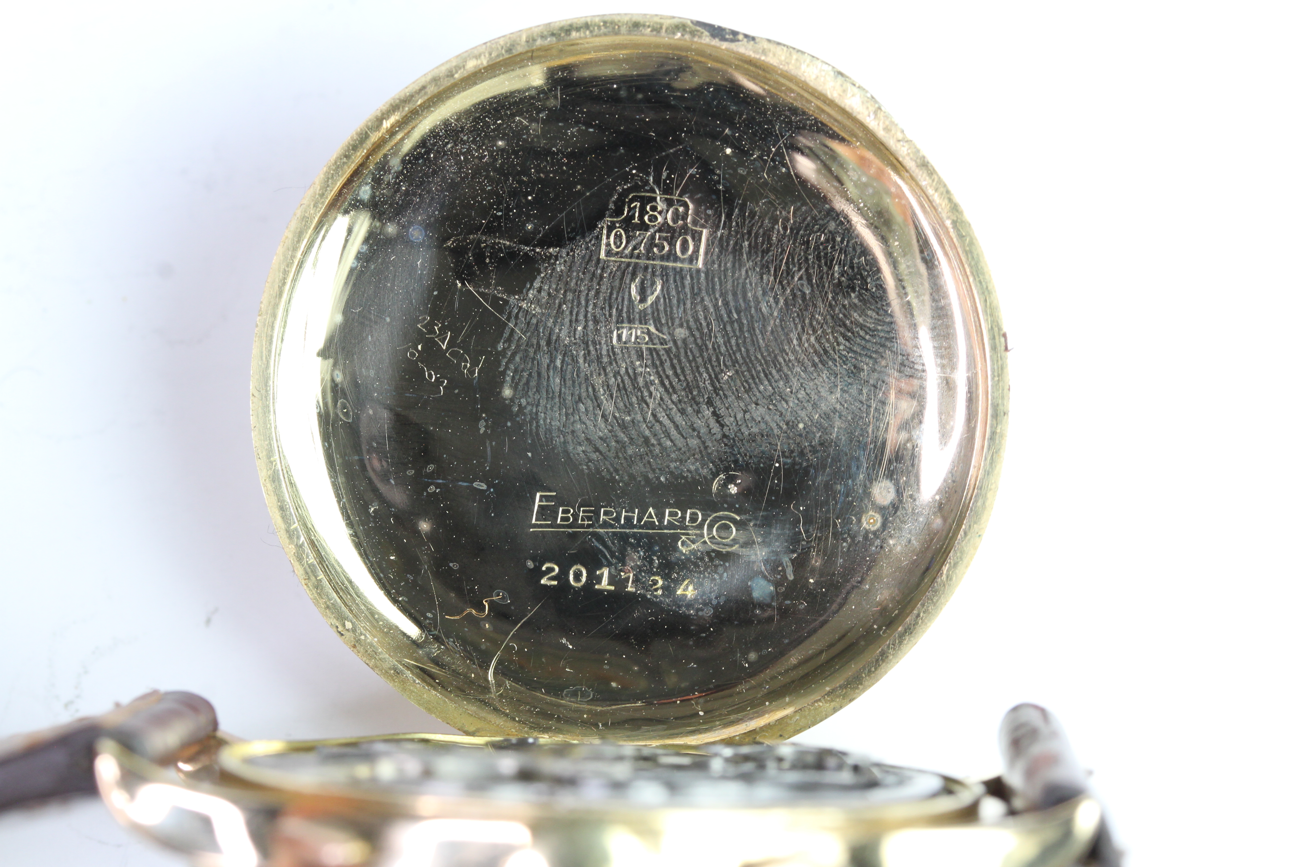 18CT EBERHARD & CO CHRONOGRAPH V65 CIRCA 1940s - Image 6 of 8