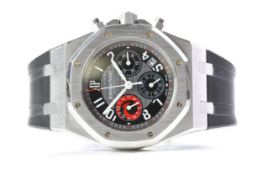 AUDEMARS PIGUET ROYAL OAK CITY OF SAILS LIMITED EDITION, circular grey dial with black arabic